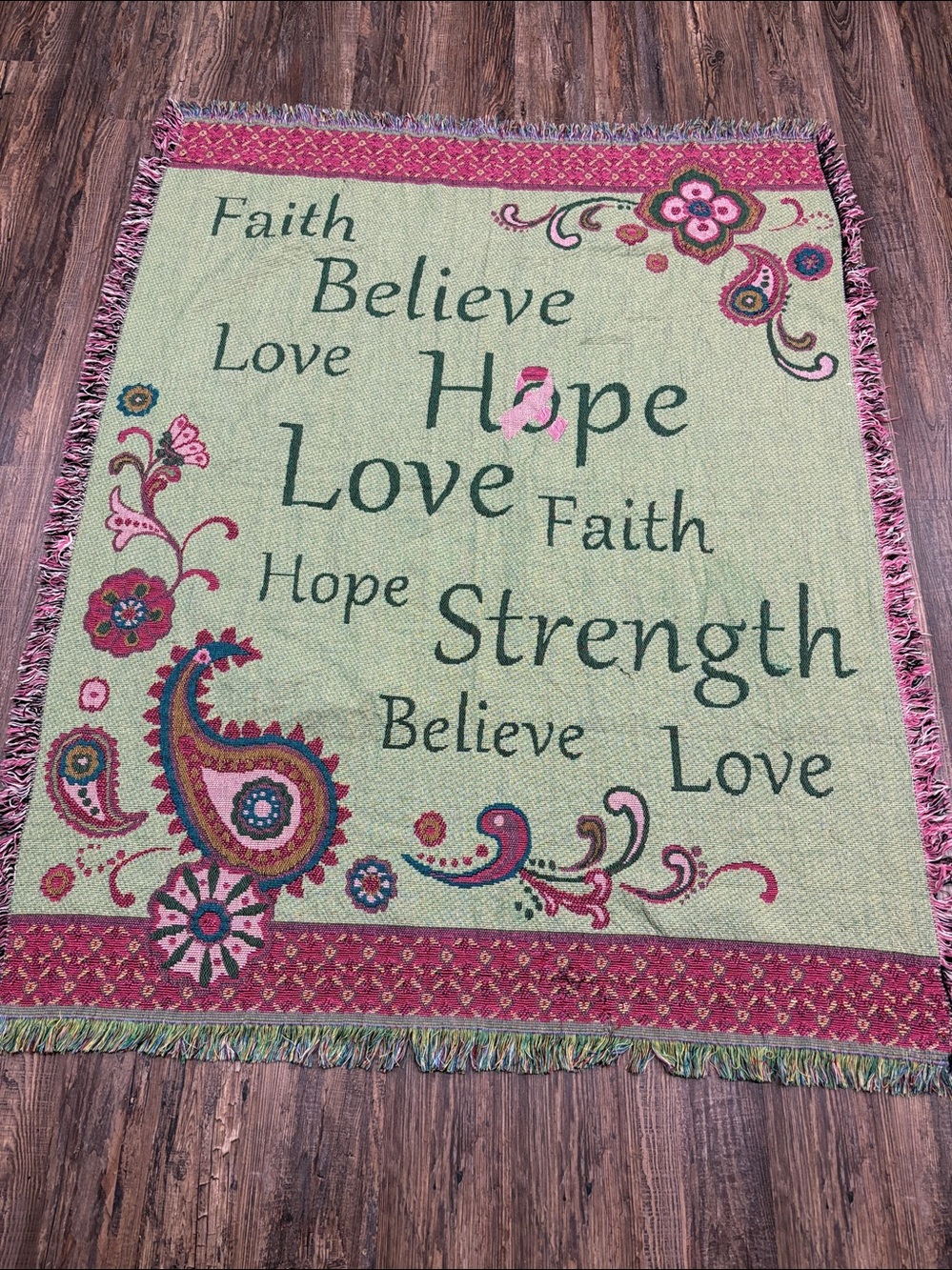 Faith, Believe Throw 48x60”